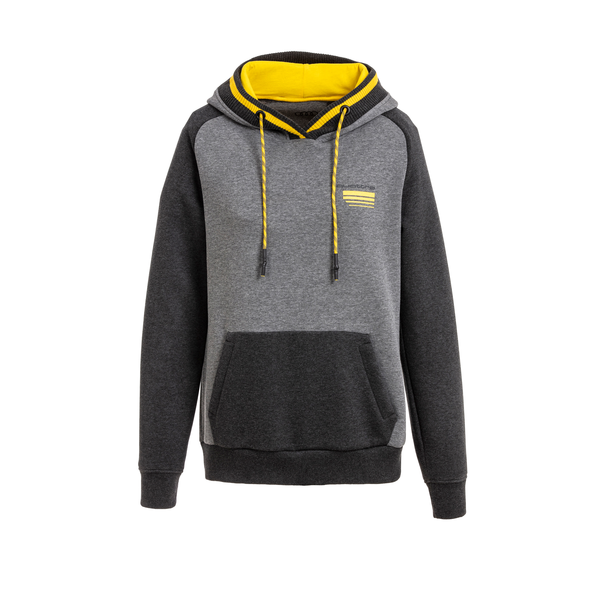 quattro Hoodie, Damen, grau