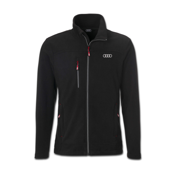 Audi Fleecejacke, Herren, schwarz