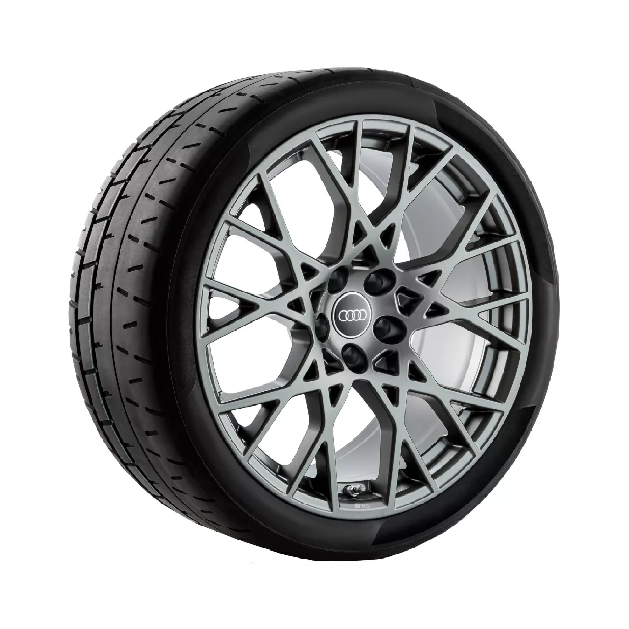 Rad, 10-Kreuzspeichen	   grau seidenmatt, 8,0Jx19, Reifen 245/35 ZR19 93Y XL, hinten