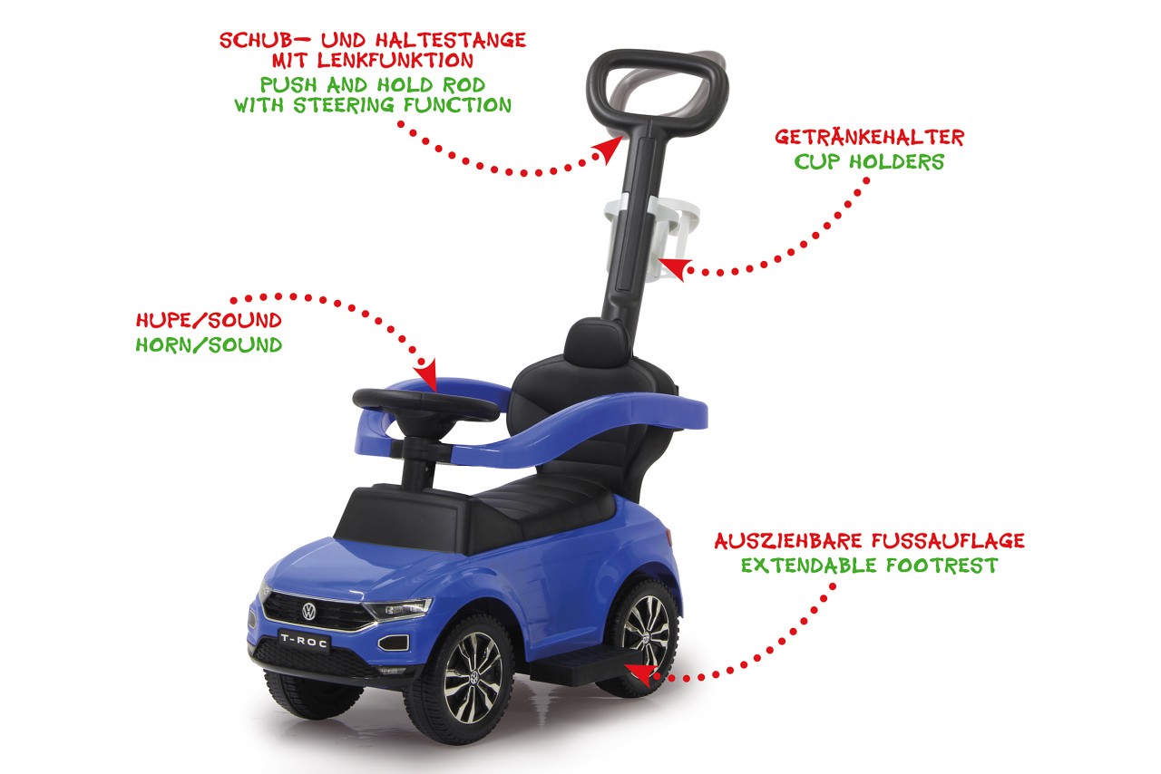 Rutscher Volkswagen T-Roc blau 3in1 Rutscher Volkswagen T-Roc blau 3in1