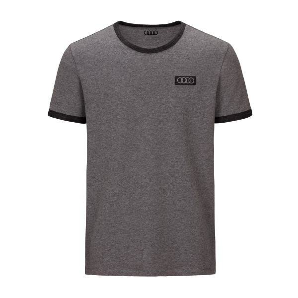 Audi T-Shirt Ringe, Herren, grau