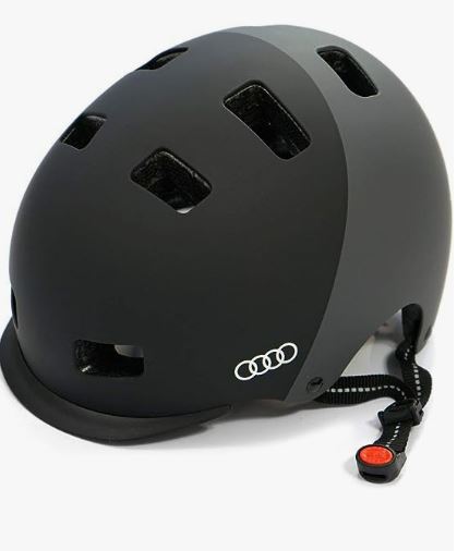 Audi Original Helm für E-Scooter und Fahrrad In Schwarz / Grau