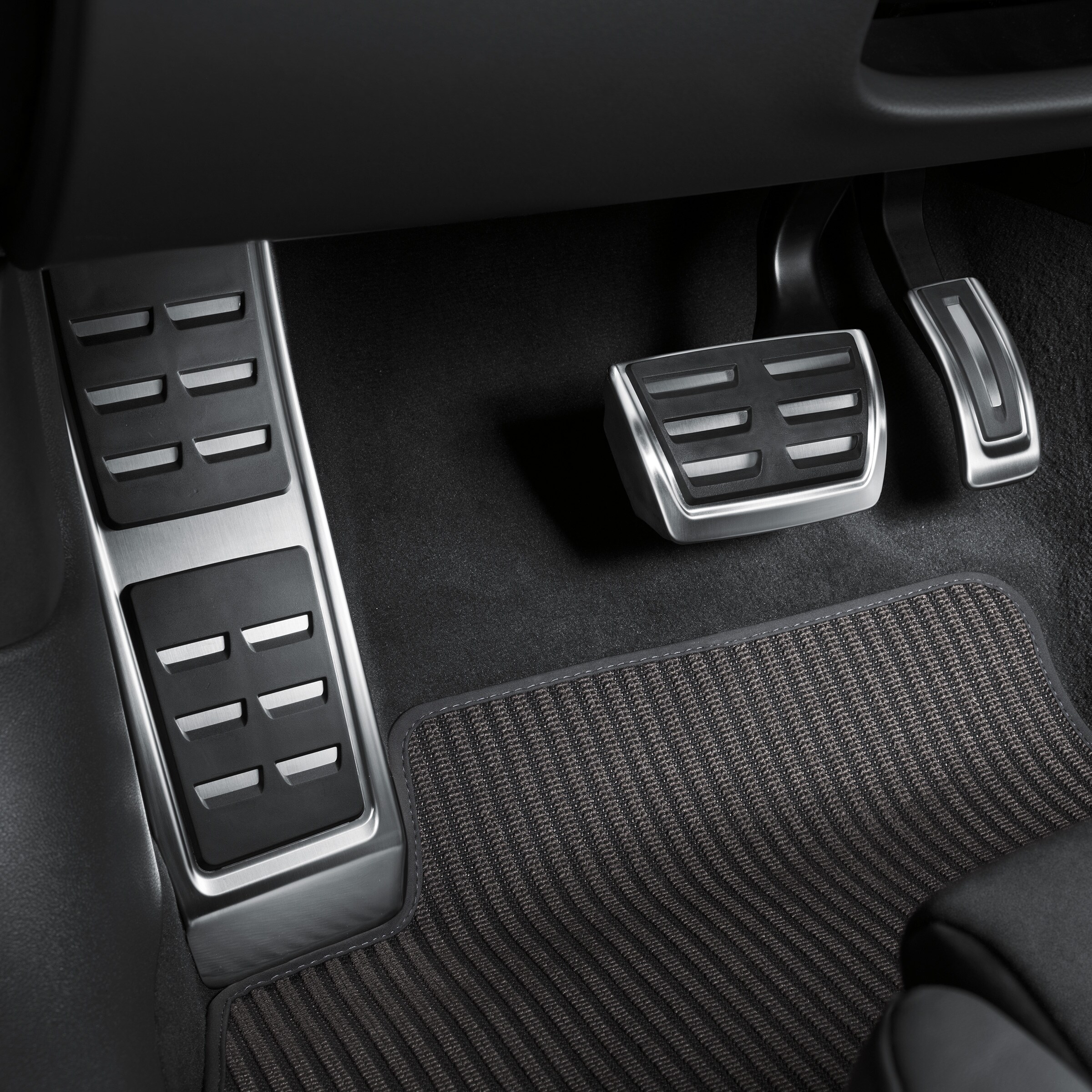 Pedalkappen in Edelstahl Pedalkappen in Edelstahl