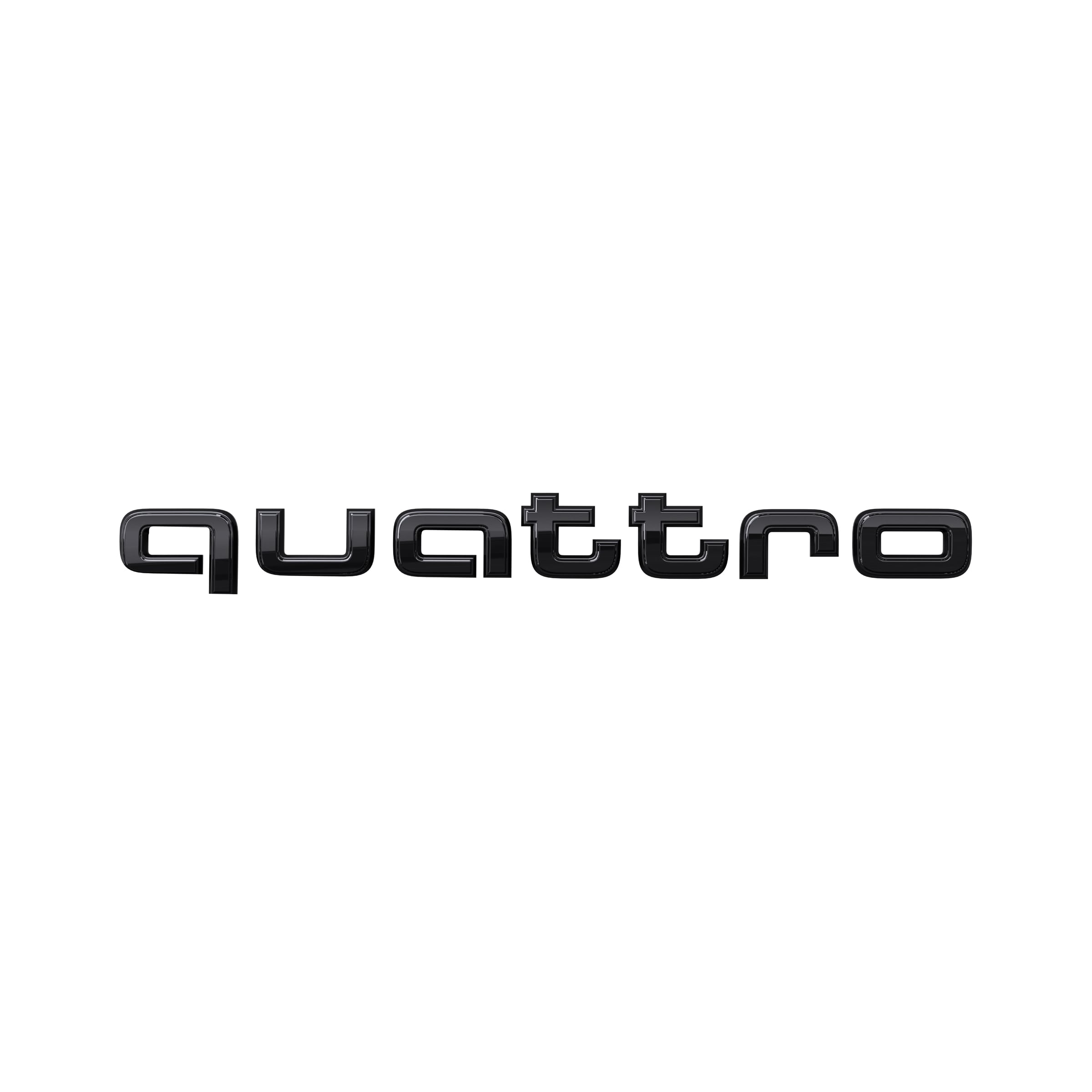 Leistungs-/Technologie-Schriftzug quattro in Schwarz Leistungs-/Technologie-Schriftzug quattro in Schwarz