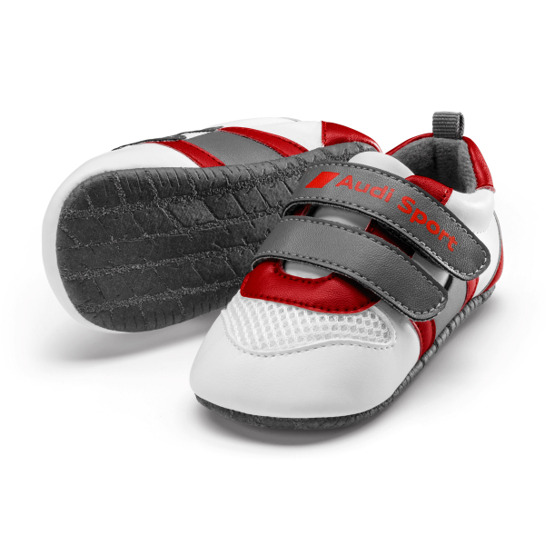 Audi Sport Schühchen, Baby, weiß/grau/rot, 17-18