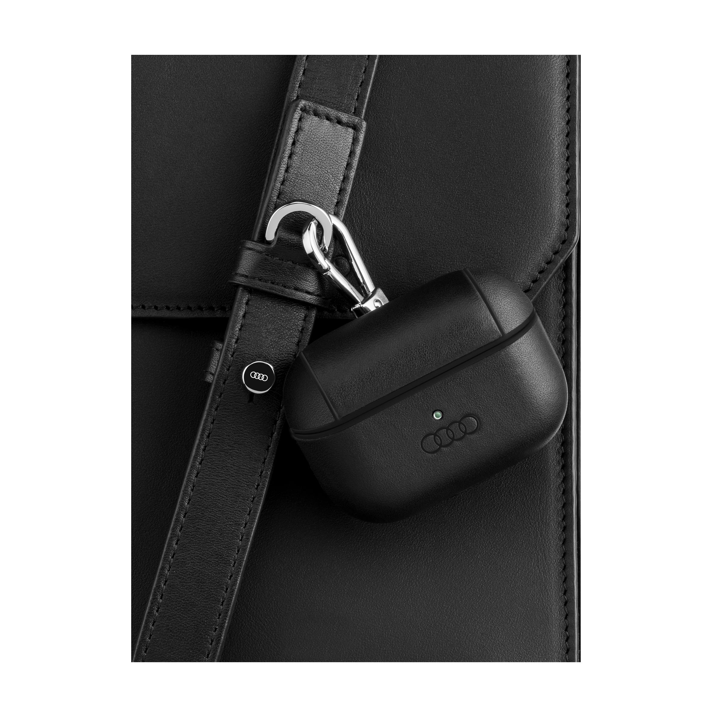 Audi Airpods Pro Hülle Leder, schwarz