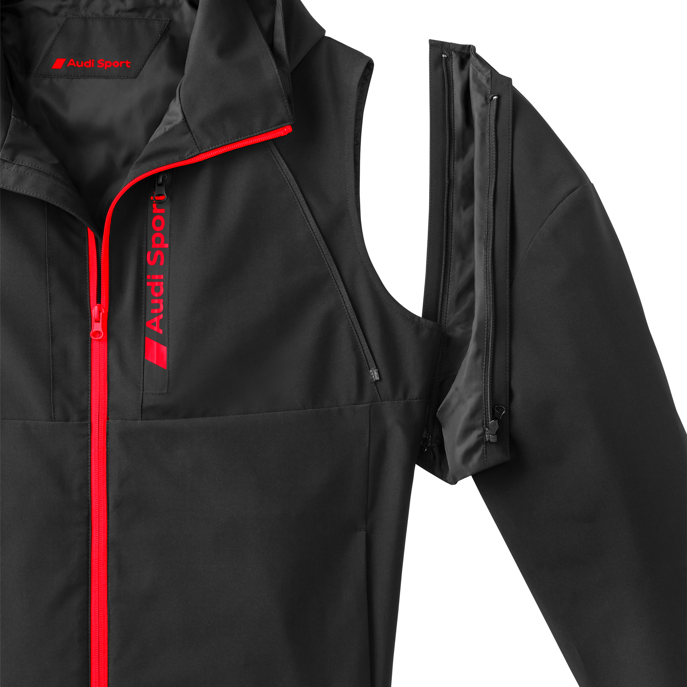 Audi Sport Zipoffjacke, Herren, schwarz