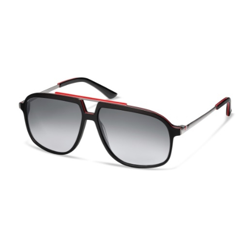 Original heritage Sonnenbrille, schwarz/rot