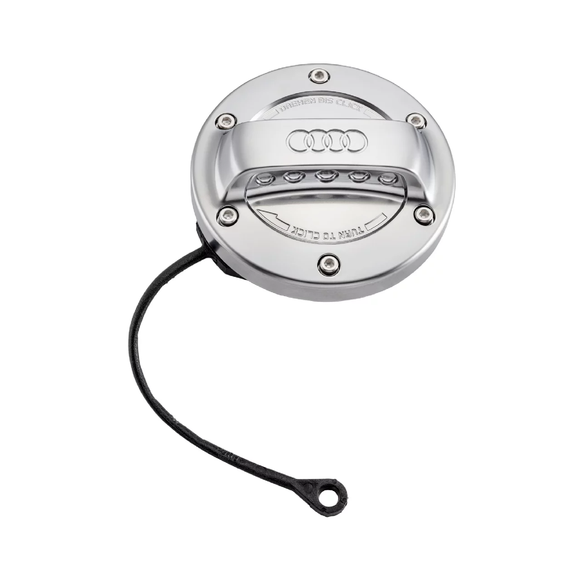 Audi Tankdeckel in Aluminiumoptik