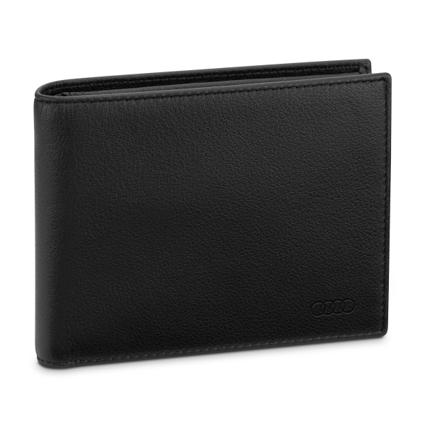 Audi Geldbörse Leder, Herren, schwarz Audi Geldbörse Leder, Herren, schwarz
