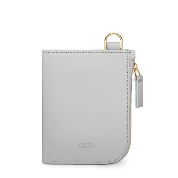 Audi Minibörse Leder, Damen, grau Audi Minibörse Leder, Damen, grau