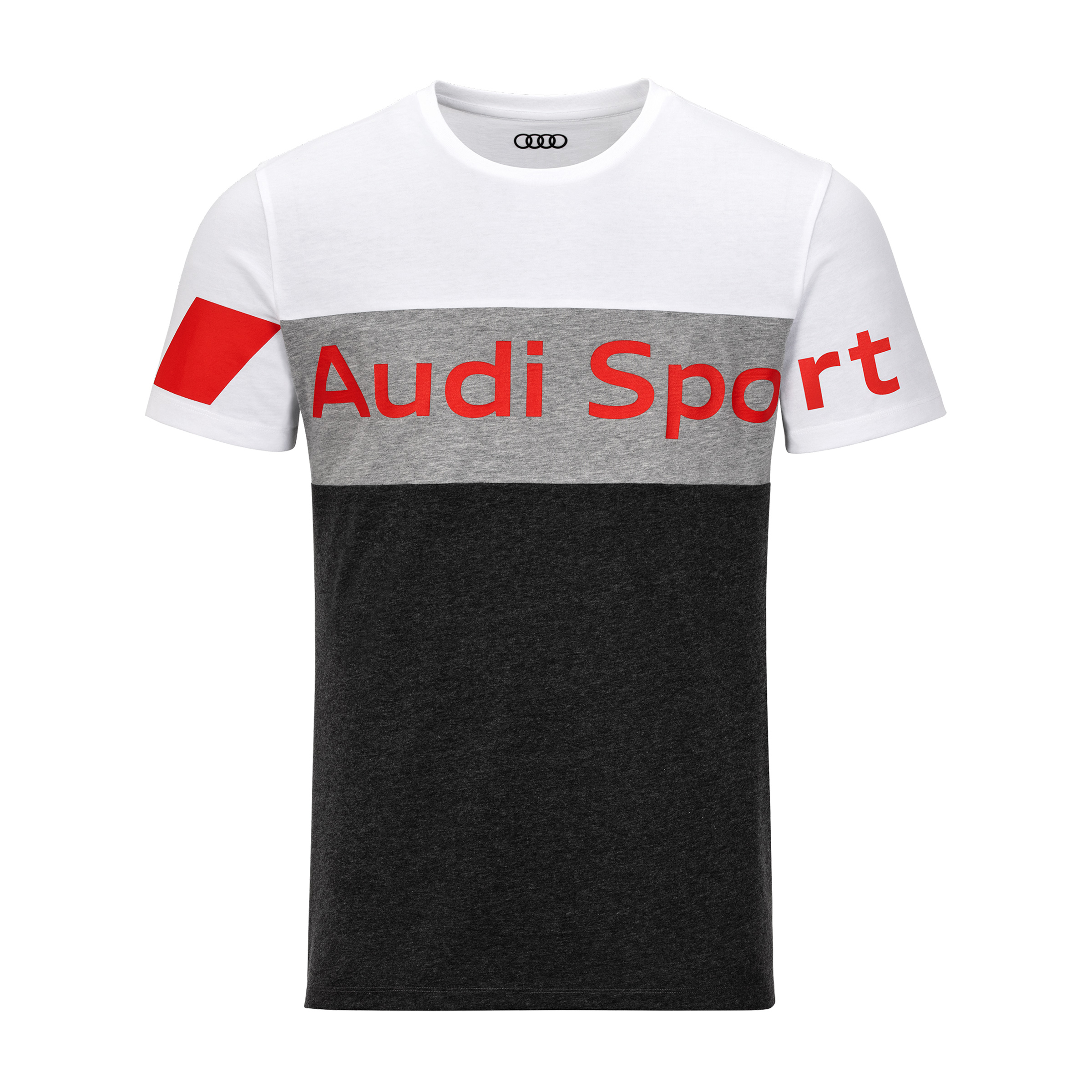 Audi Sport T-Shirt, Herren, grau/weiß