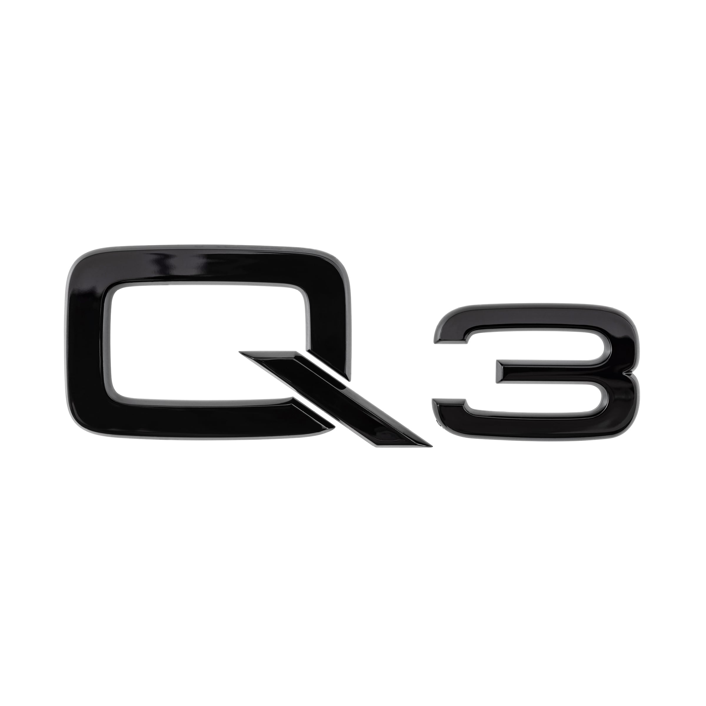 Modellbezeichnung Q3 in Schwarz Modellbezeichnung Q3 in Schwarz