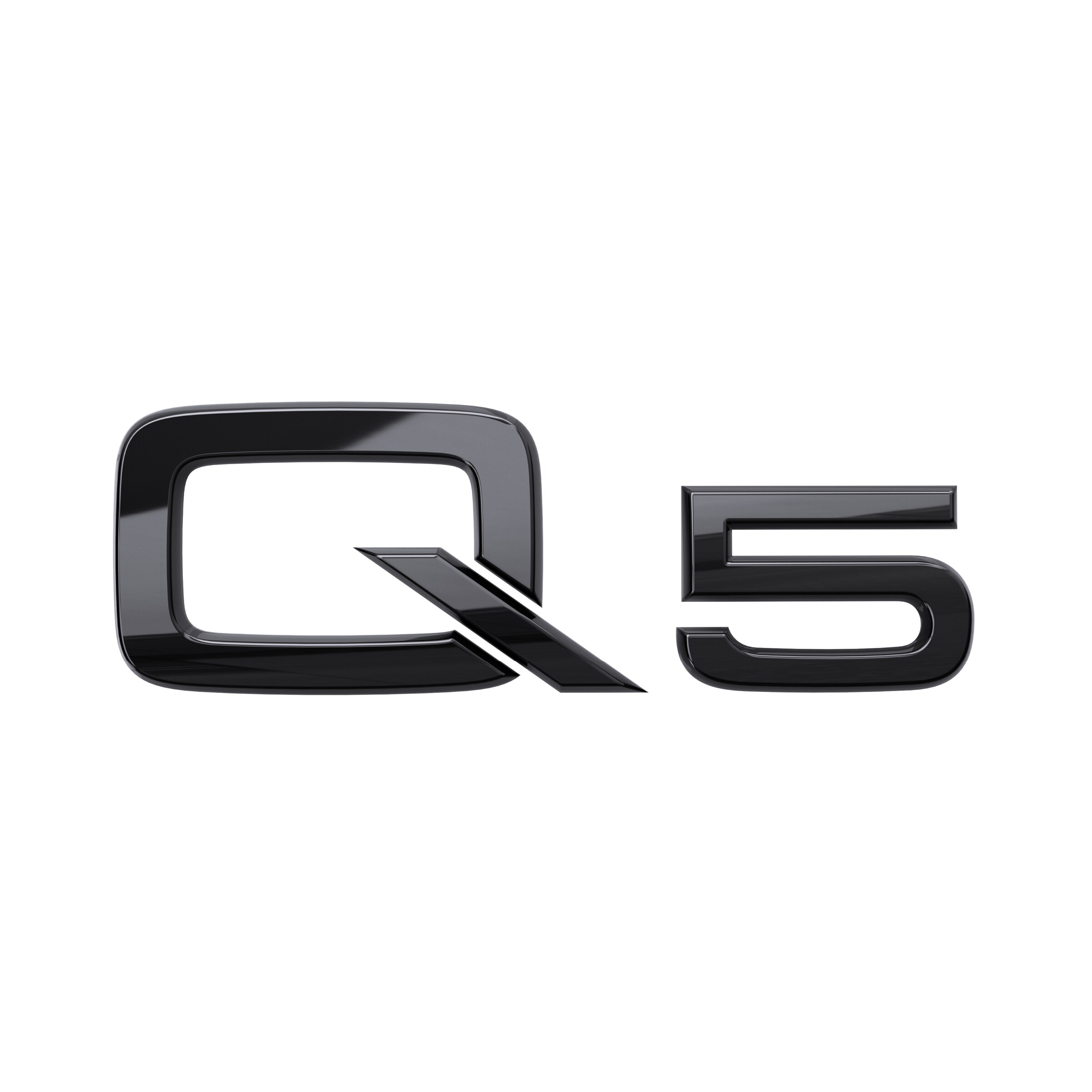 Modellbezeichnung Q5 in Schwarz