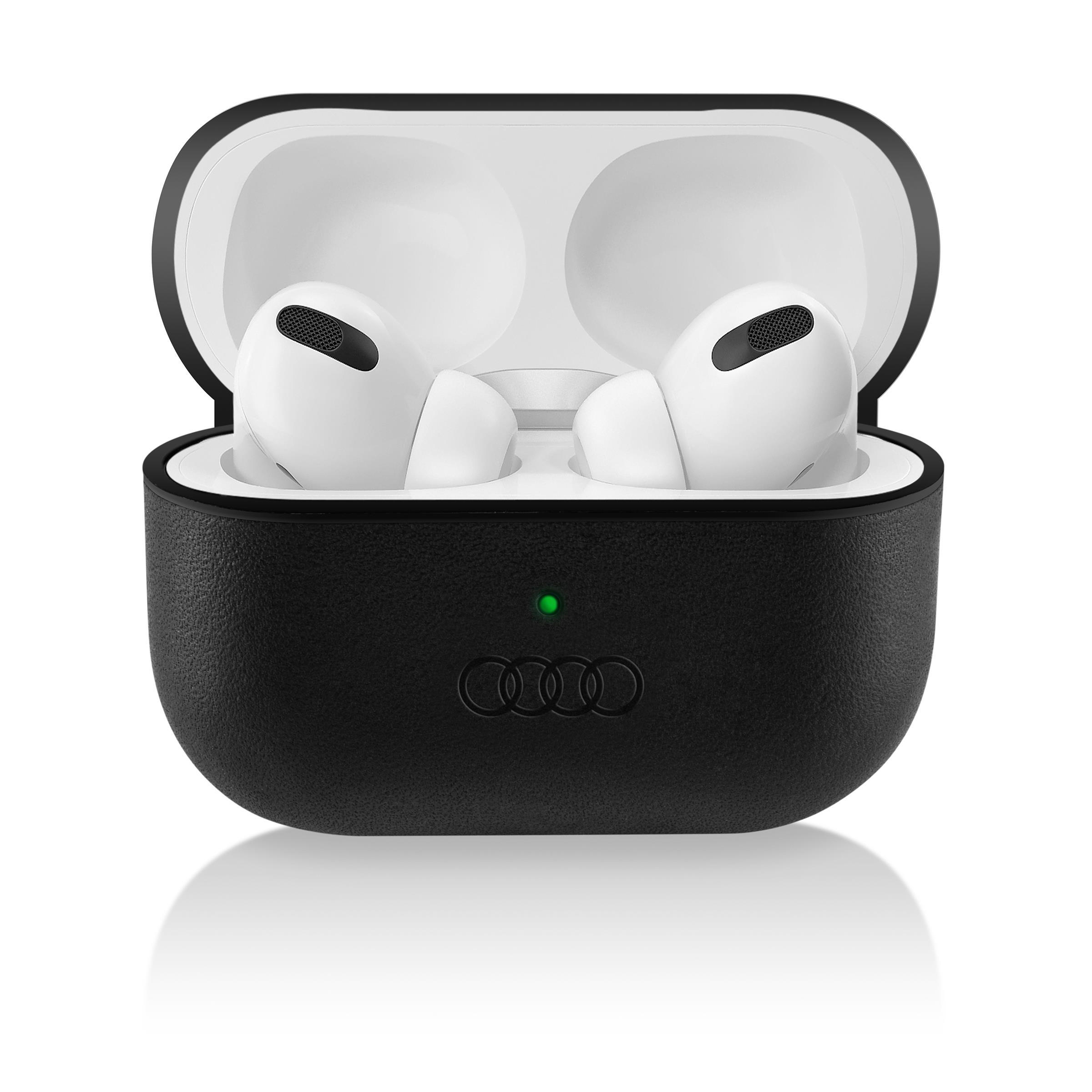 Audi Airpods Pro Hülle Leder, schwarz