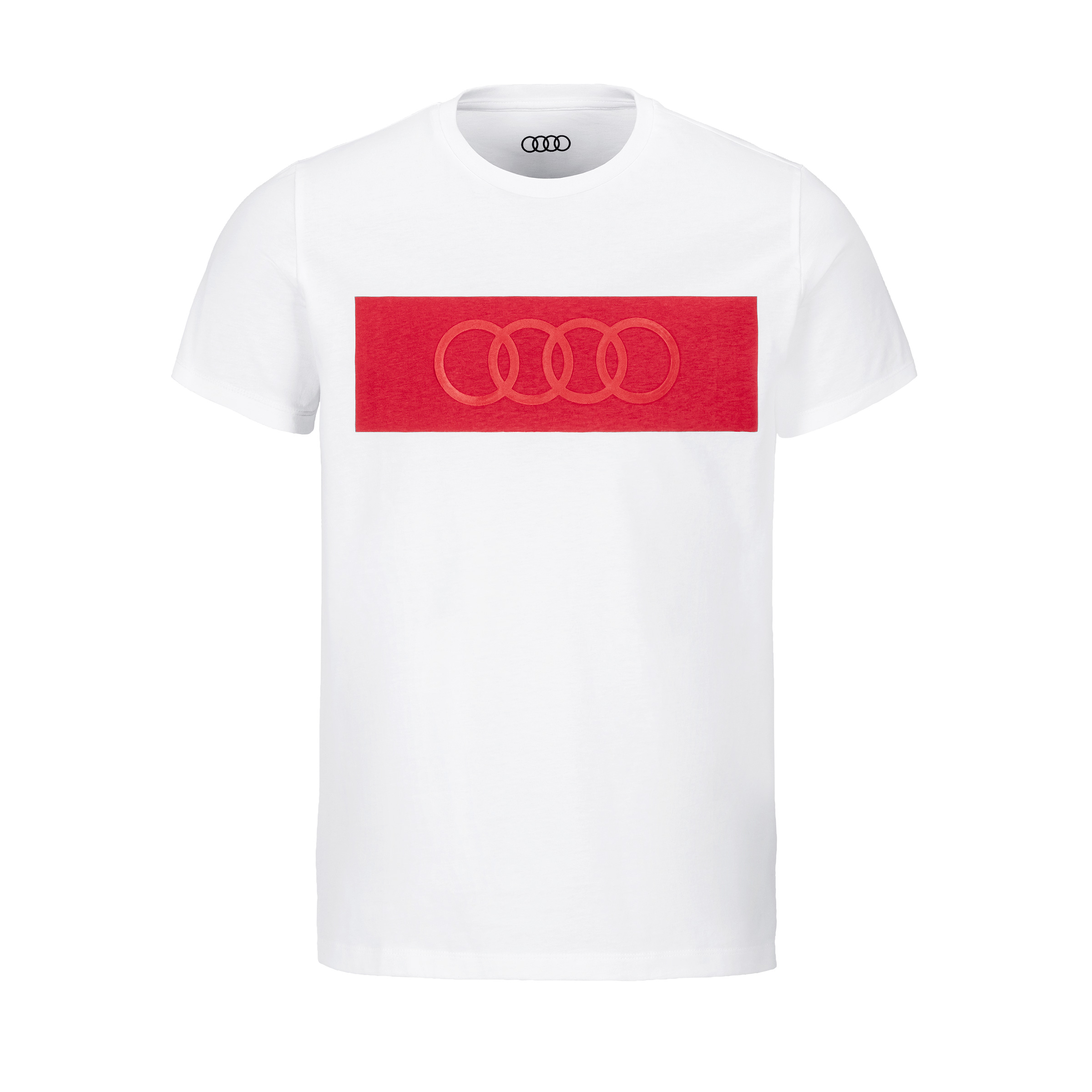 Audi T-Shirt Ringe, Herren, weiß