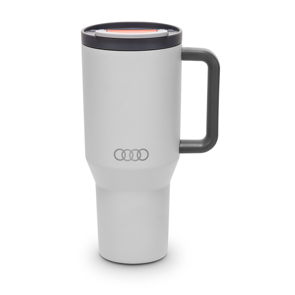 Audi Thermobecher Strohhalm, hellgrau Audi Thermobecher Strohhalm, hellgrau