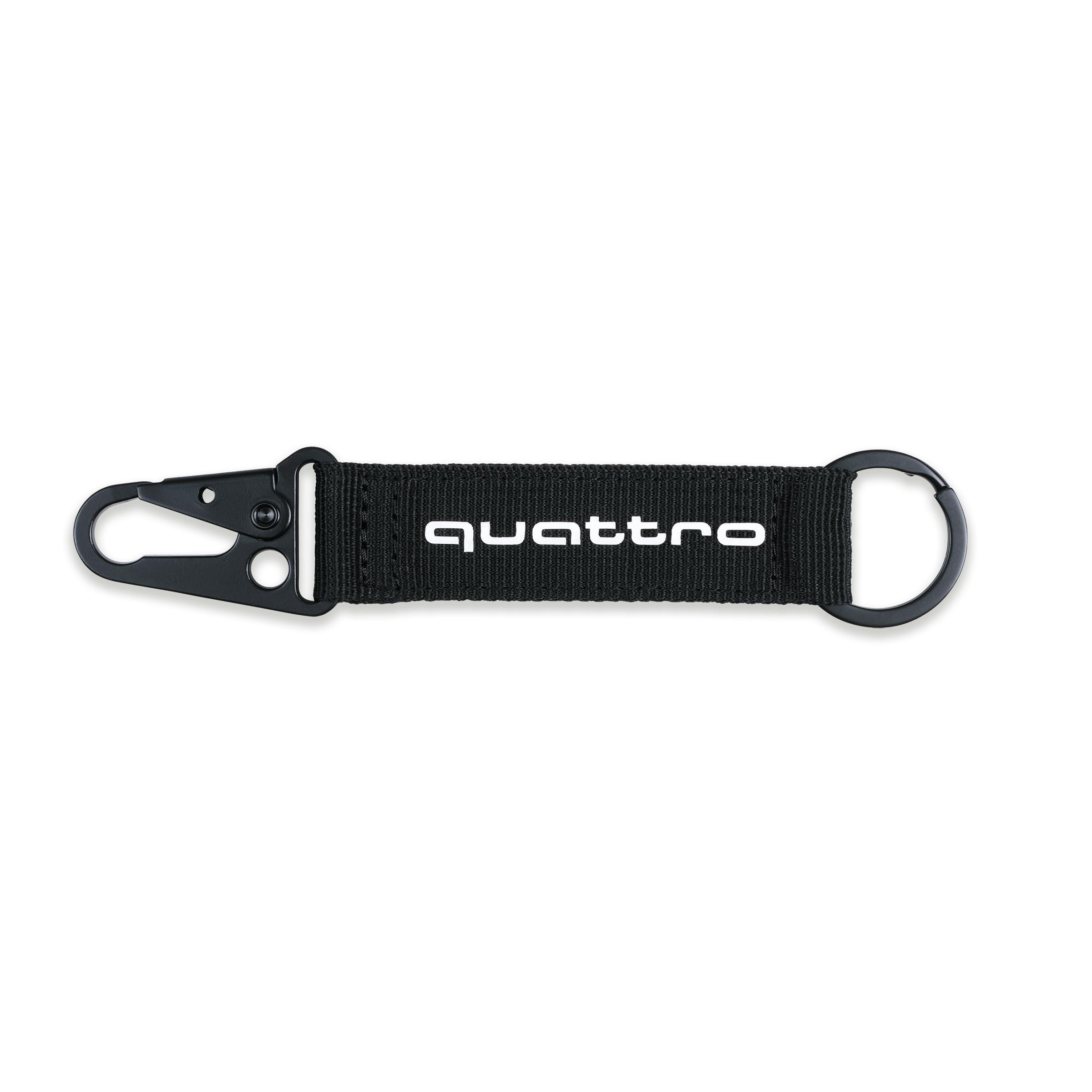 Schlüsselanhänger Quattro In schwarz/weiß