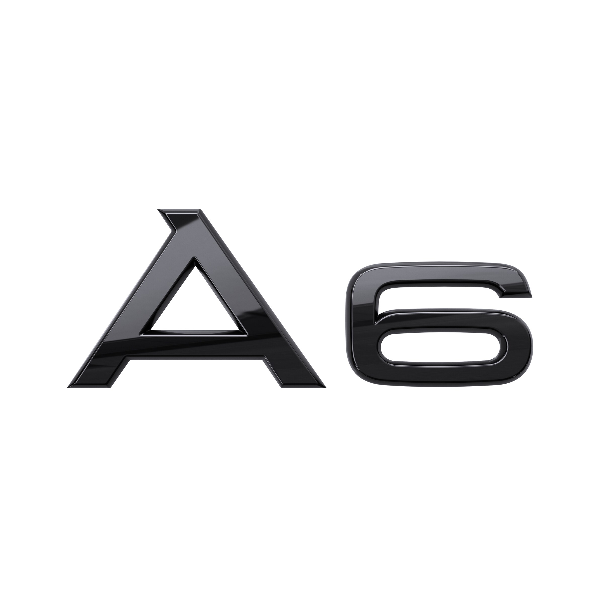 Modellbezeichnung A6 in Schwarz