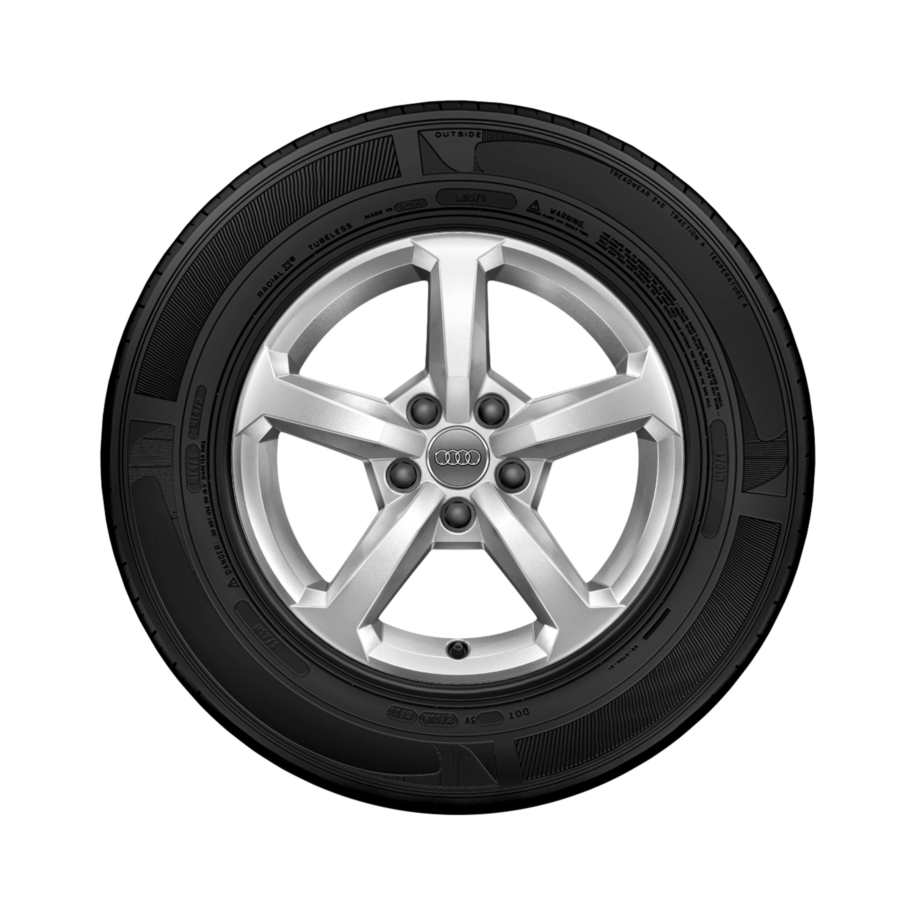 Rad, 5-Speichen Rad, 5-Speichen