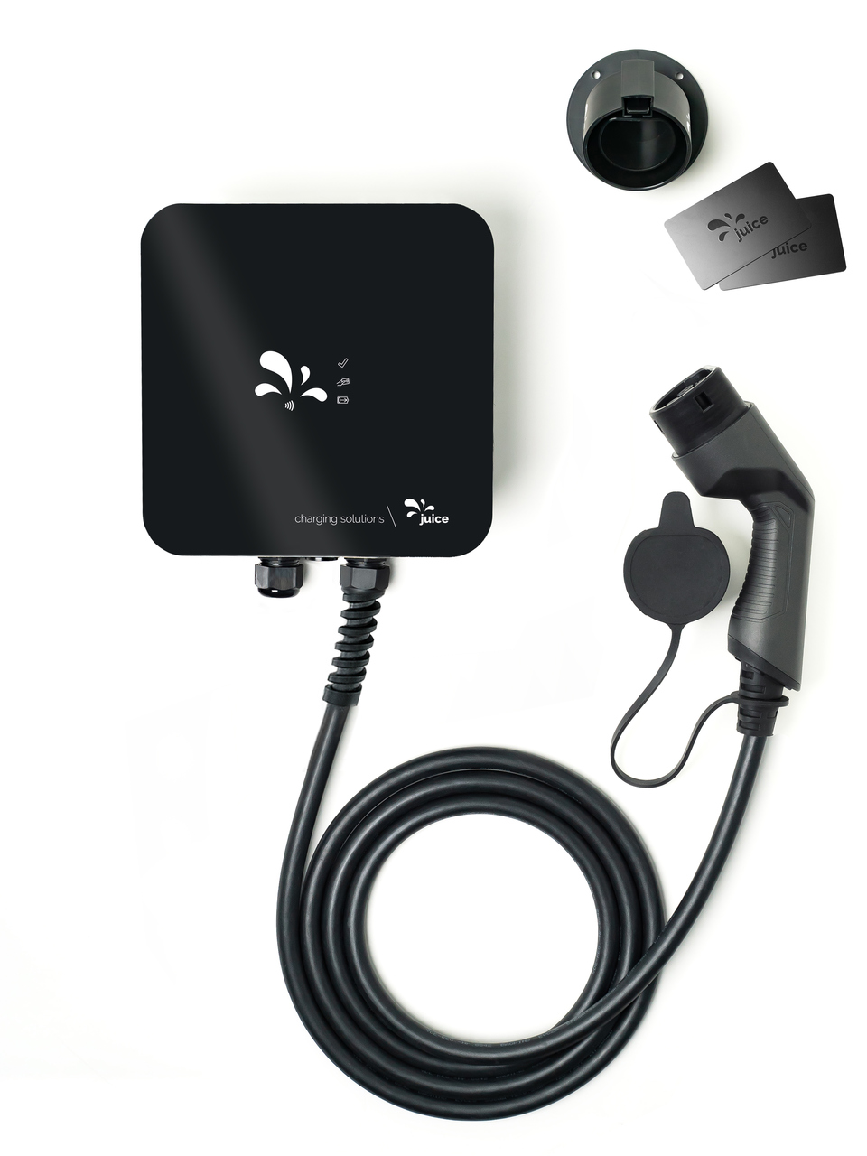 JUICE CHARGER me EL-JCME11 Wallbox (11 kW, 5m Typ 2 Kabel , RFID, LAN, DC, OCPP 1.6, EEBus)