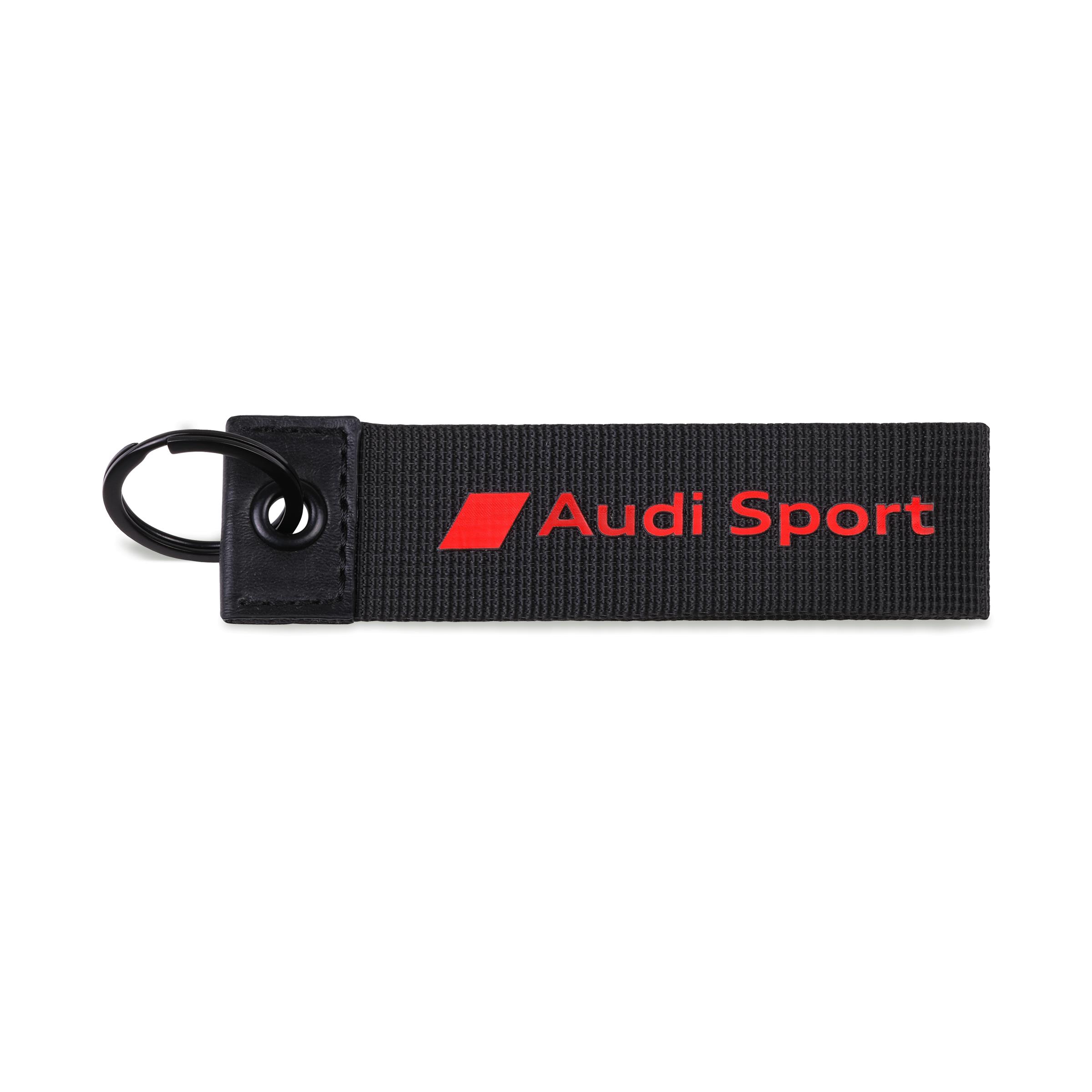 Audi Sport Schlüsselanhänger, schwarz/rot