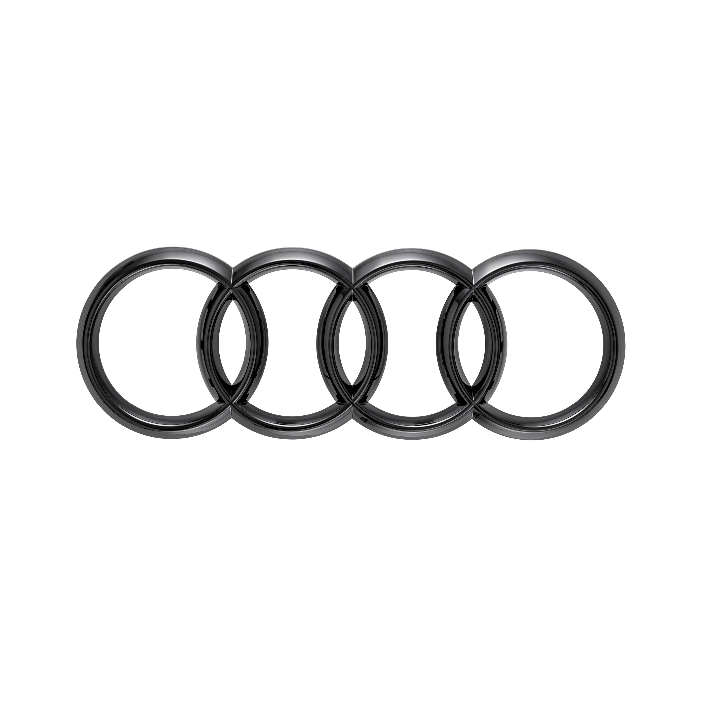 Audi Ringe in Schwarz Audi Ringe in Schwarz