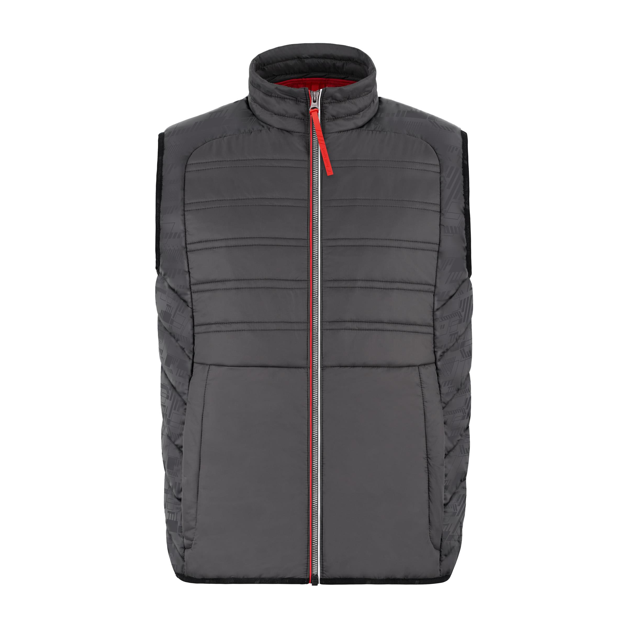 Audi Sport Steppweste, Herren, dunkelgrau