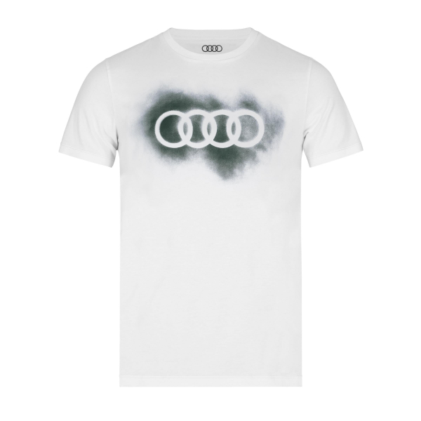 Audi T-Shirt Ringe, Herren, weiß