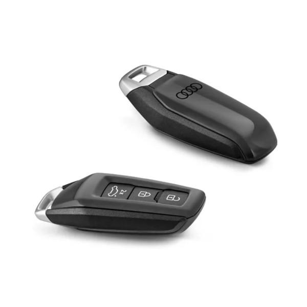 Schlüsselblende magnetgrau mit Audi Ringen A5 A6 Q5 Q6 e-tron Schlüsselblende magnetgrau mit Audi Ringen A5 A6 Q5 Q6 e-tron
