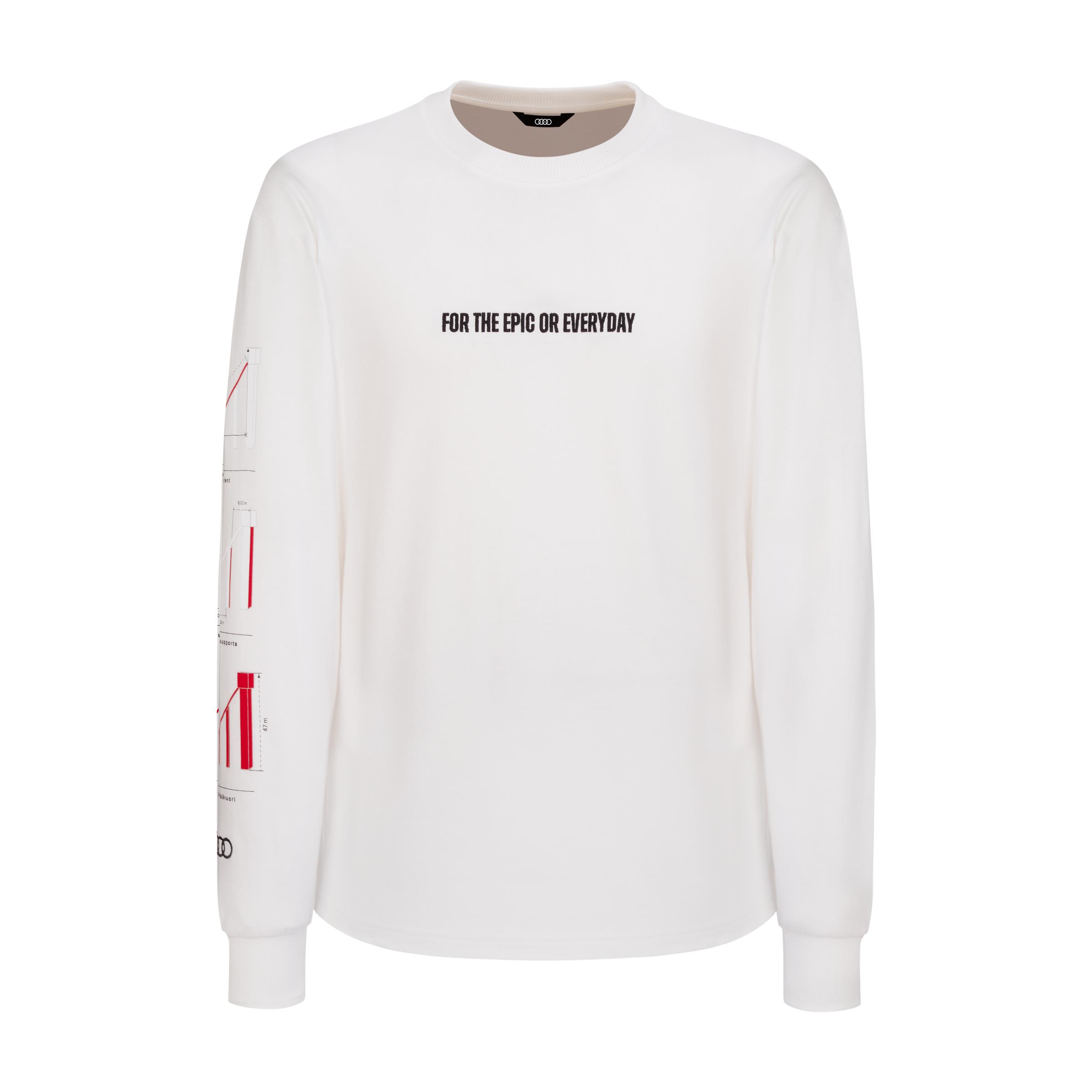 Audi Kaipola ´86 Langarmshirt, unisex, weiß