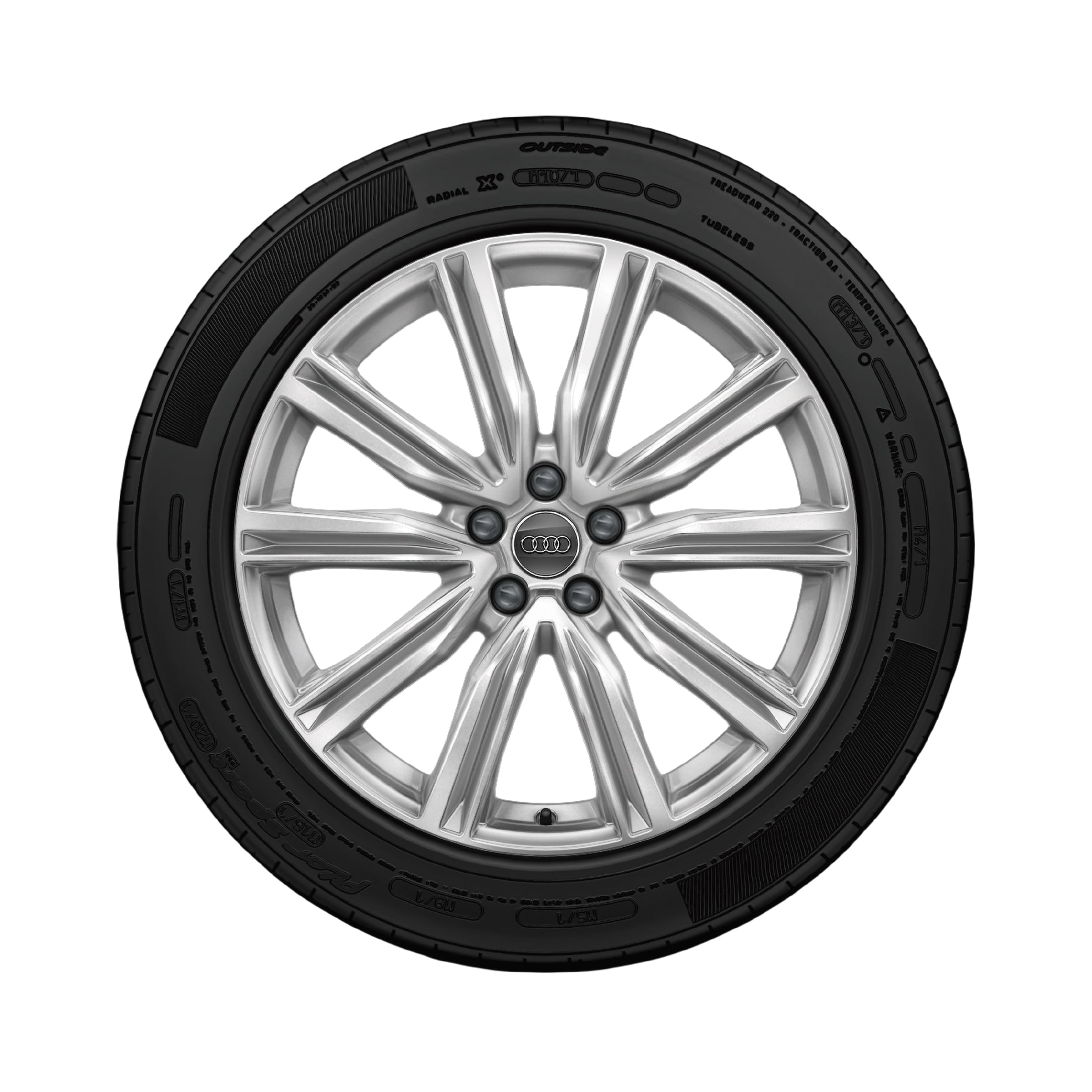 Rad, 5-V-Speichen Rad, 5-V-Speichen