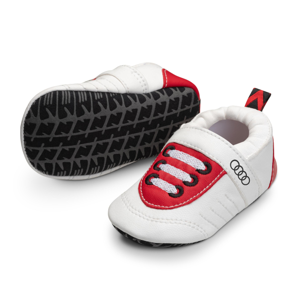 Audi Sport Schühchen, Baby, weiß/rot, 17-18 Audi Sport Schühchen, Baby, weiß/rot, 17-18