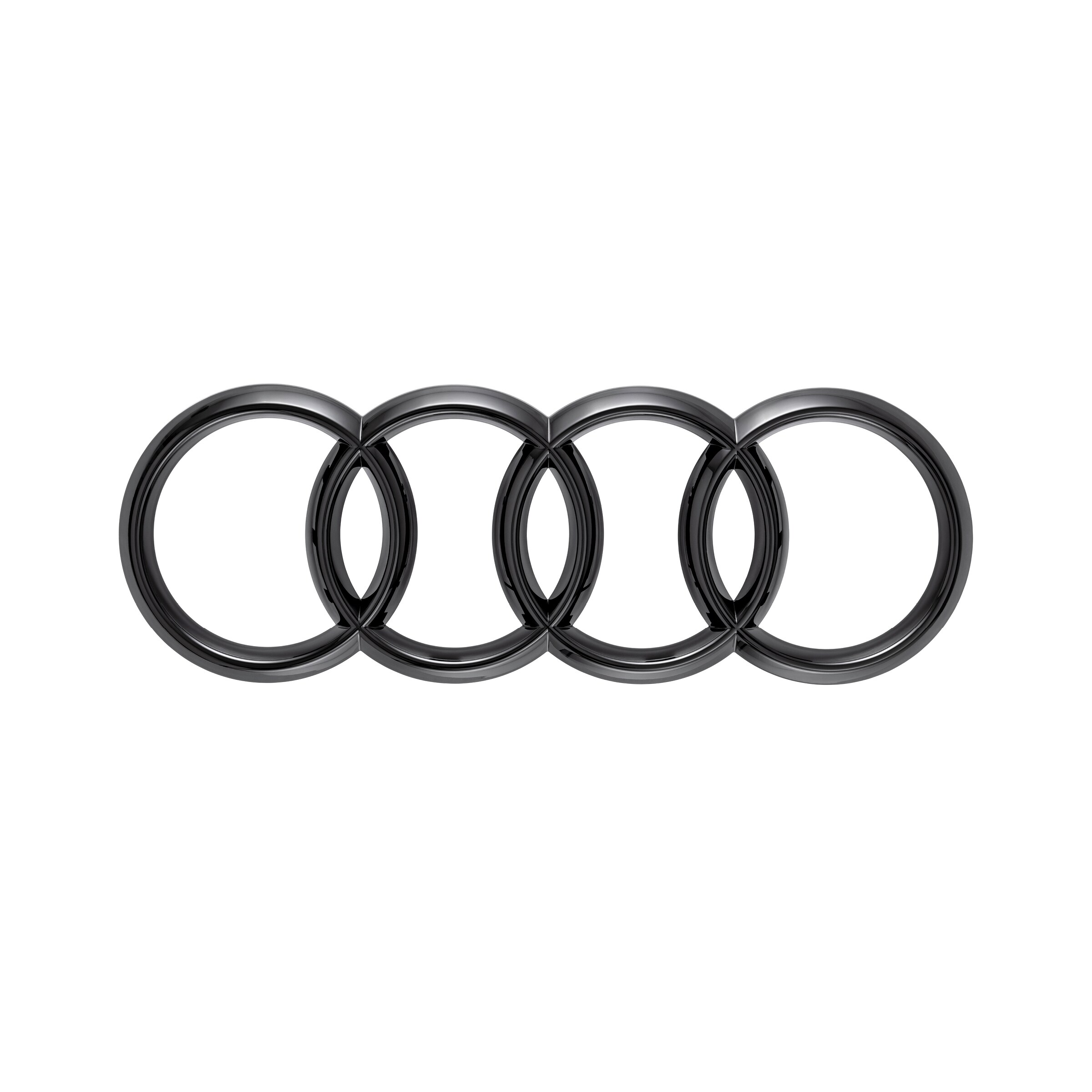 Audi Ringe in Schwarz Audi Ringe in Schwarz