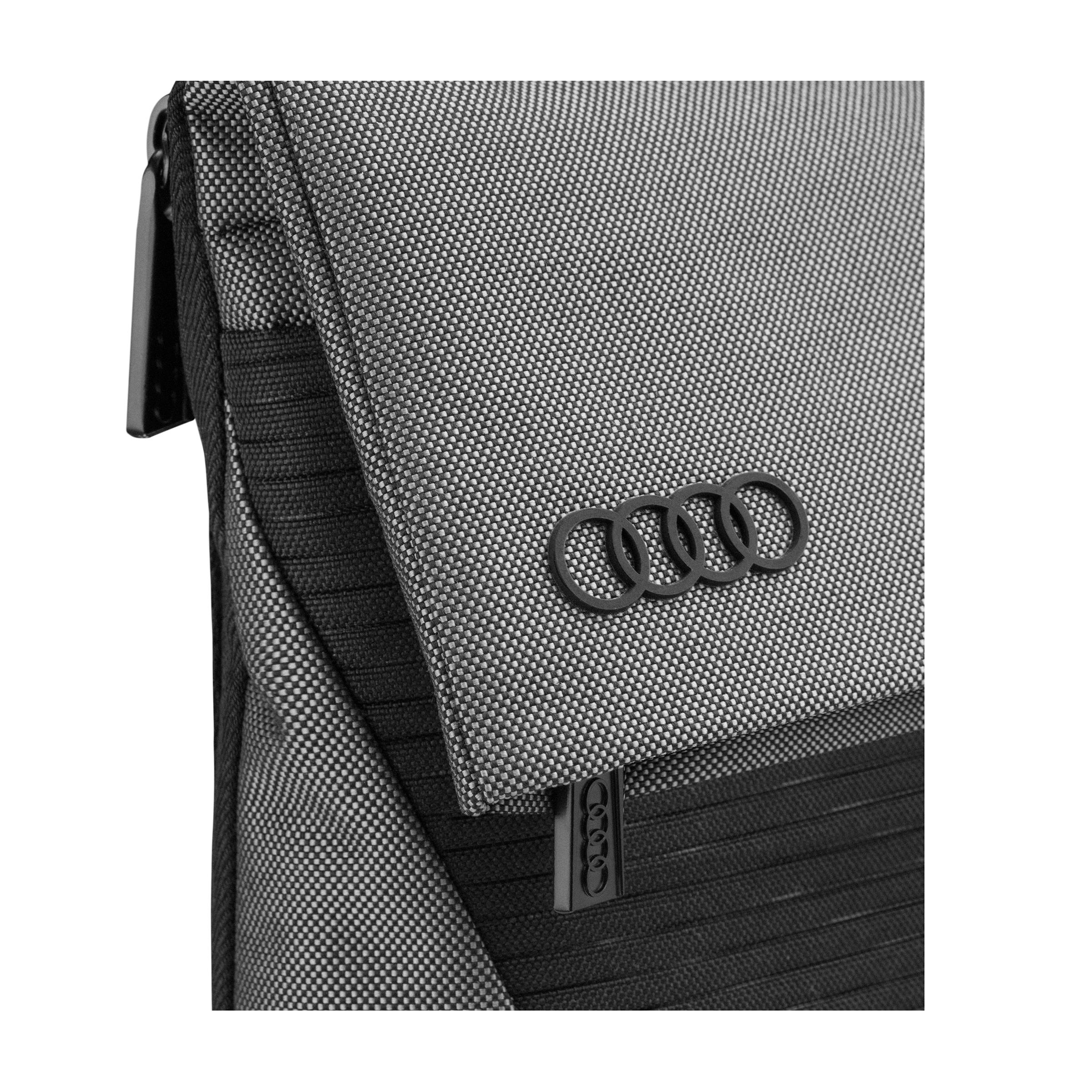 Audi Schultertasche, grau-schwarz