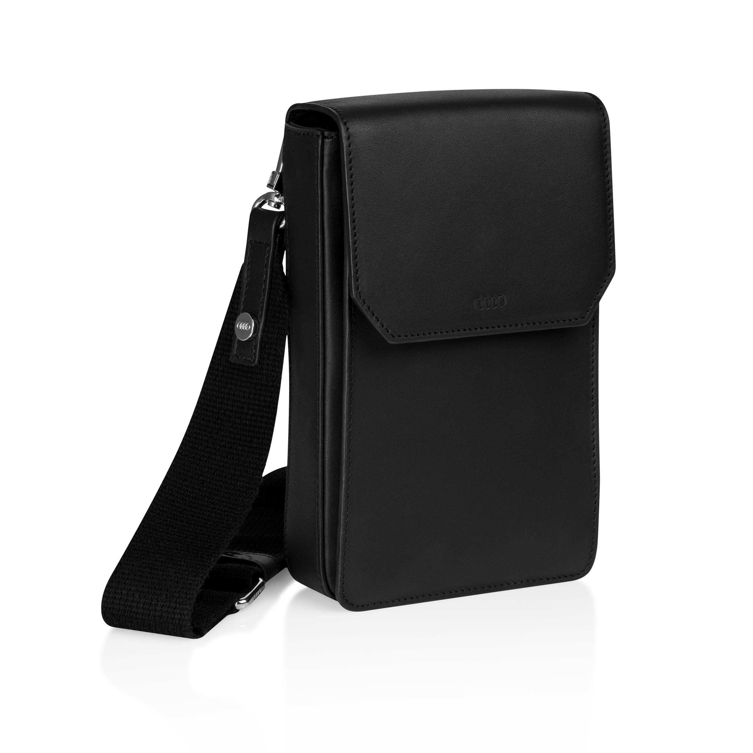 Audi Umhängetasche Leder, schwarz Audi Umhängetasche Leder, schwarz